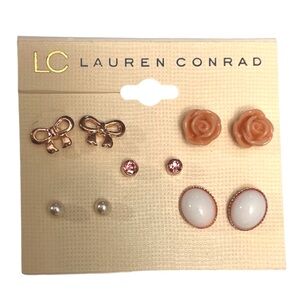 🆕 LC Lauren Conrad 5 Pair Set of Earrings